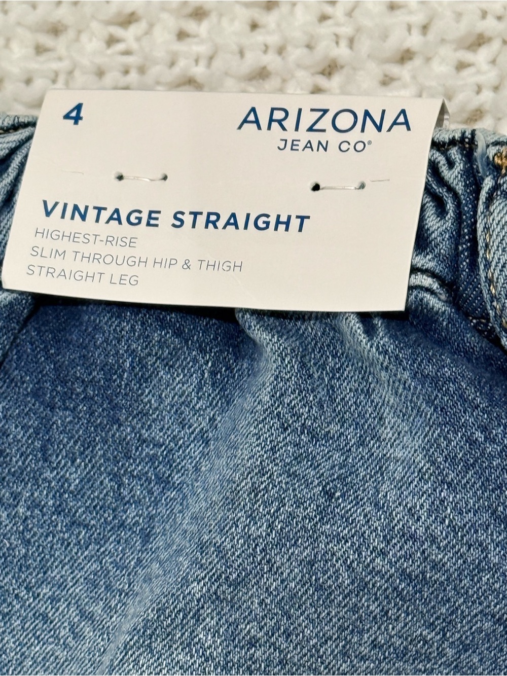 Arizona vintage straight highest rise slim through hip and thigh in med canyon 4 - Picture 8 of 11